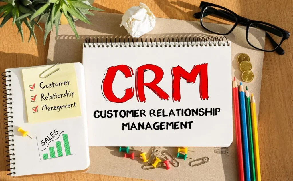 CRM-text-on-notepad-crm-management-techniques-and-crm-data-analysis