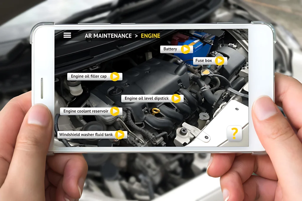 Data labeling of vehicle parts with tablet