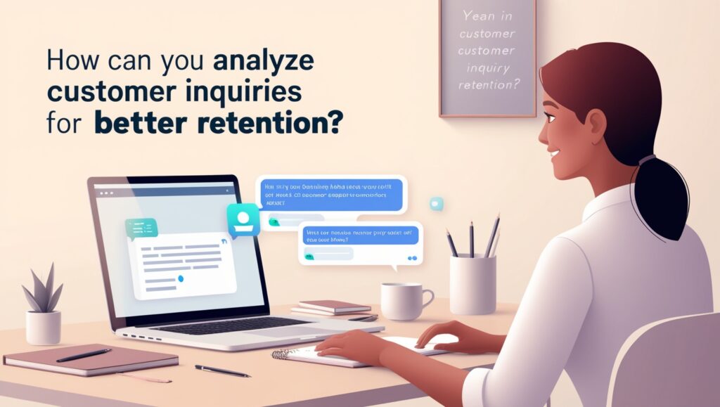 How can you analyze customer inquiries for better retention